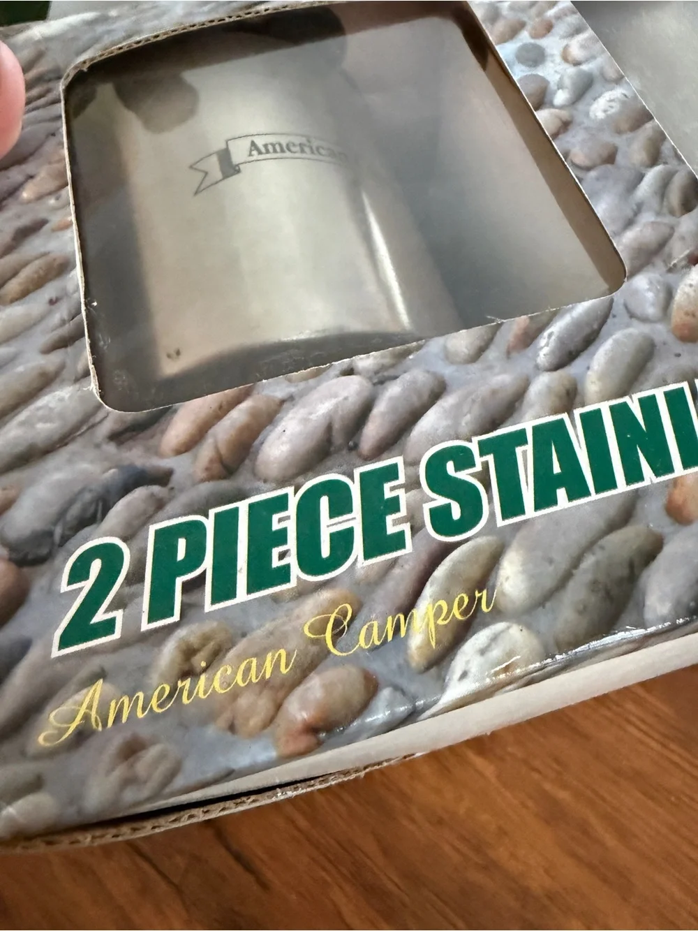 American Camper 2-Piece Stainless Steel Mug Set - Brushed Steel